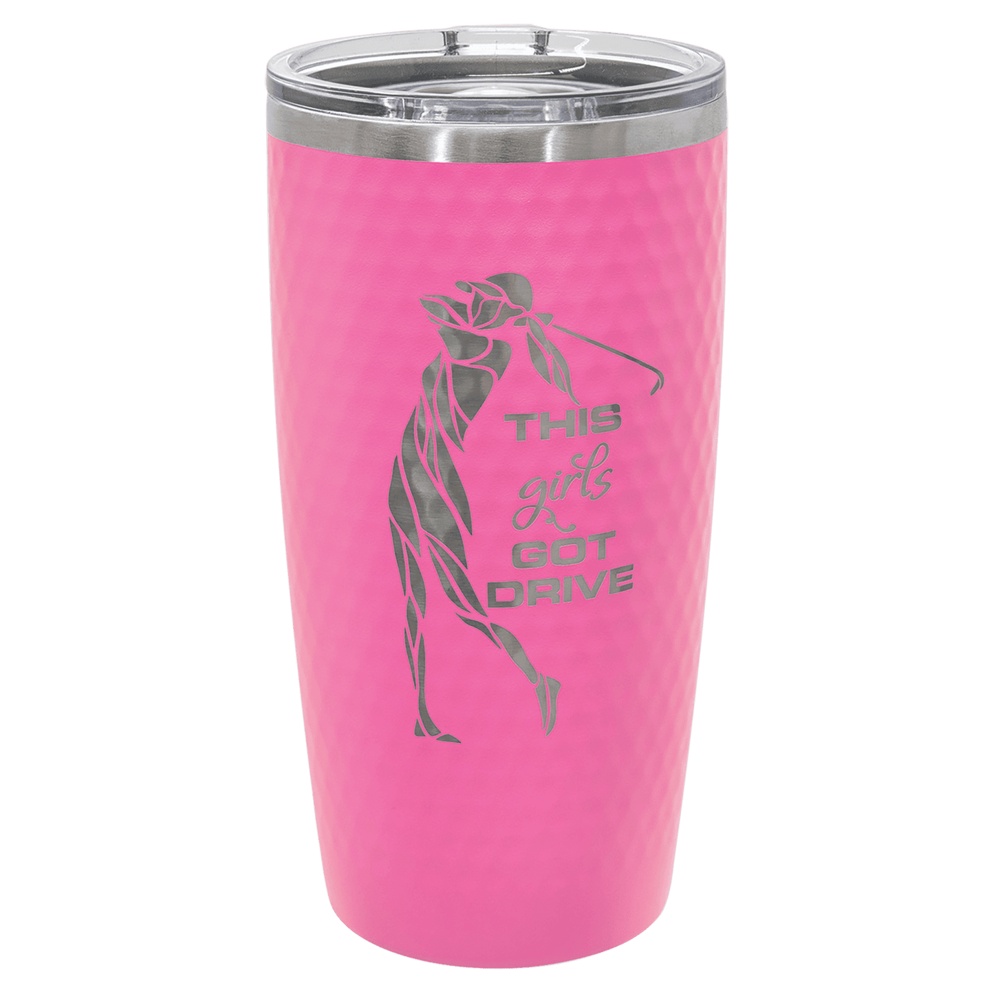 Polar Camel 20 oz. Golf Tumbler with Dimples and Slider Lid